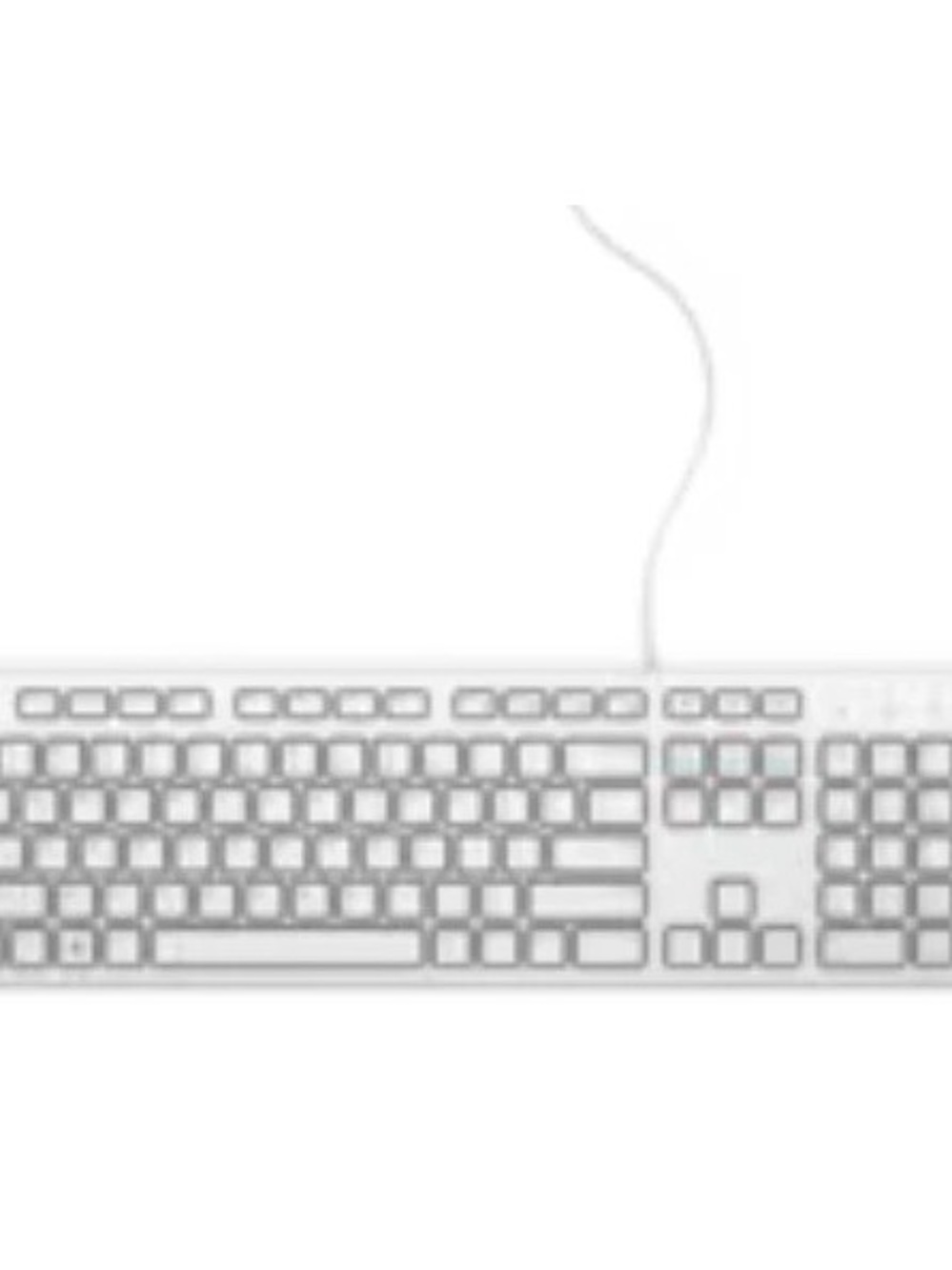 Dell White Wired Full-Size Keyboard with Numeric Keypad